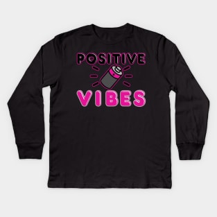 Positive Vibes Kids Long Sleeve T-Shirt